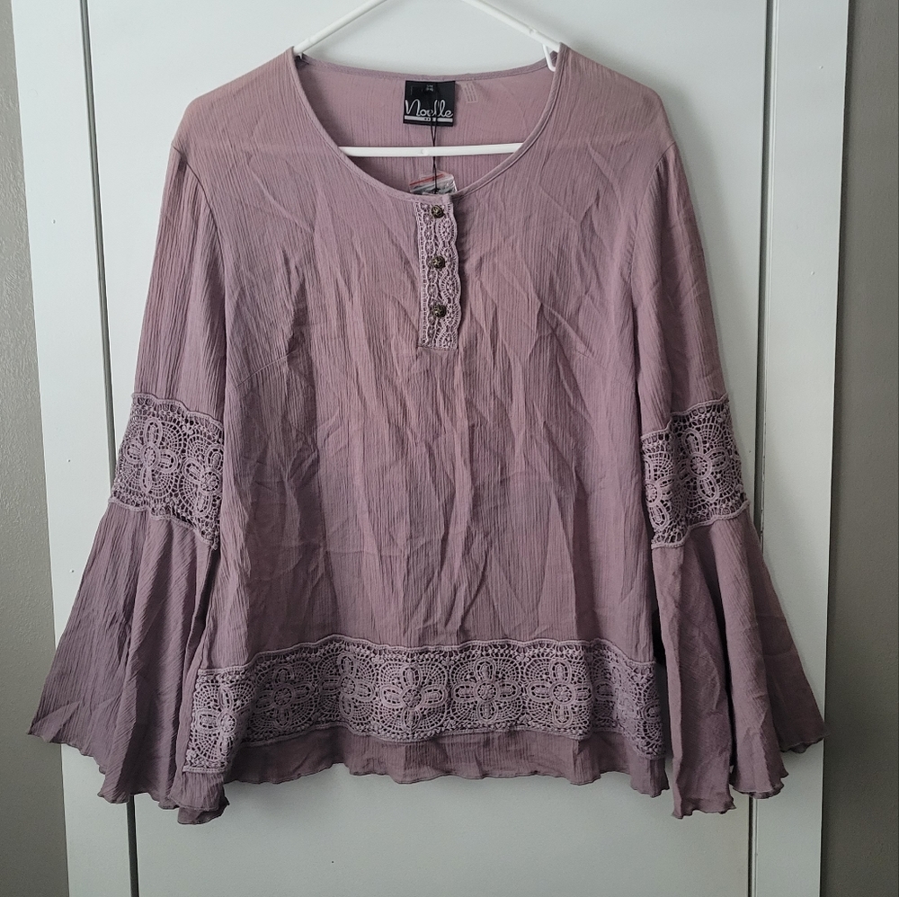 New Noelle lavender boho top